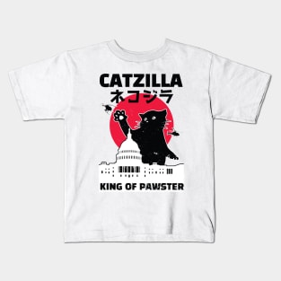 Catzilla Funny Cat Kids T-Shirt